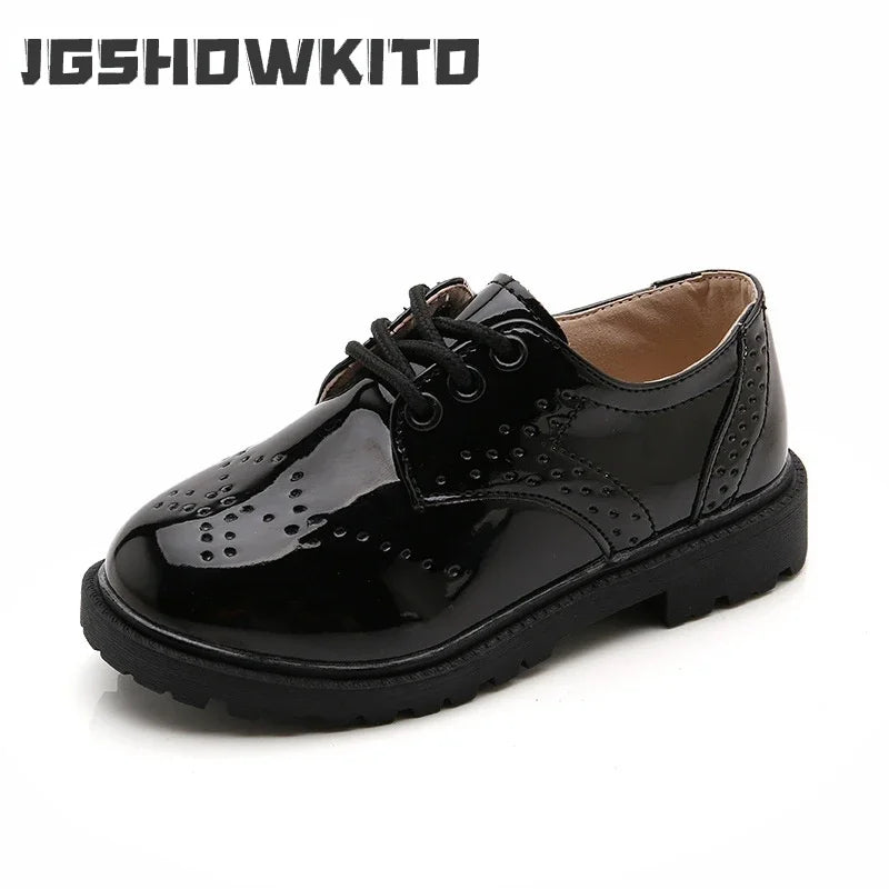 Mode Kinder Turnschuhe im Britischen Stil, PU Leder Schuhe für Jungen und Mädchen