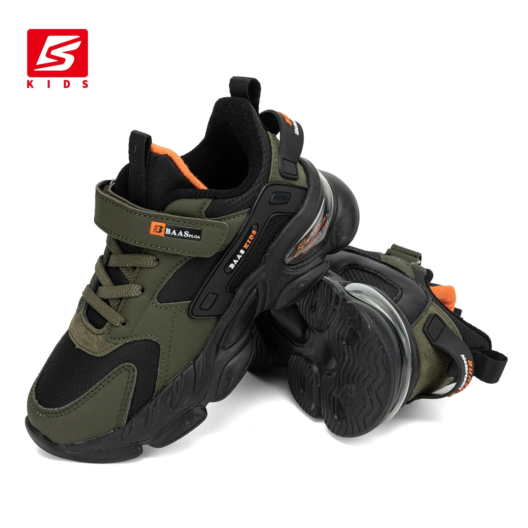 Baasploa Kinder Turnschuhe, Atmungsaktive Sneaker für Jungen und Mädchen