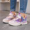 Modische Laufschuhe für Mädchen, Rosa Turnschuhe mit Herz-Design