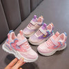 Modische Laufschuhe für Mädchen, Rosa Turnschuhe mit Herz-Design
