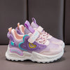 Modische Laufschuhe für Mädchen, Rosa Turnschuhe mit Herz-Design