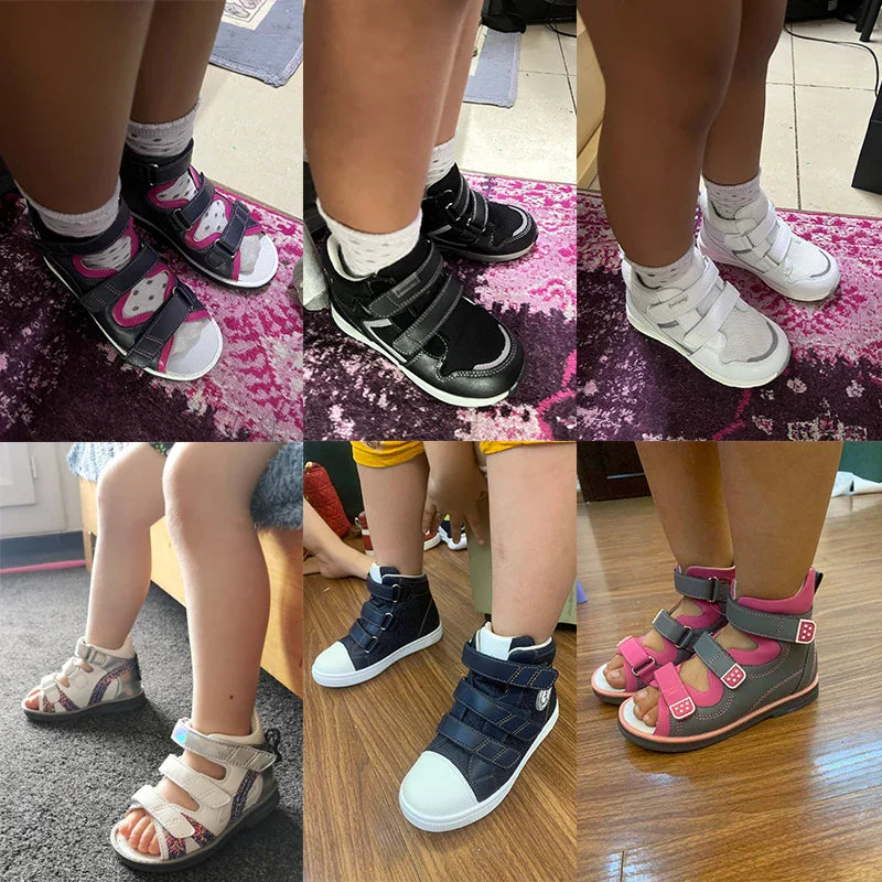 Kinder Orthopädische Schuhe, Korrigierende Turnschuhe mit Fußgewölbe Unterstützung für Mädchen und Jungen
