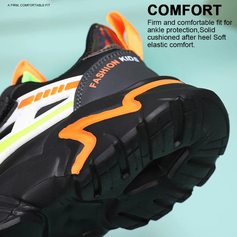 Leichte, atmungsaktive Sportschuhe für Jungen, Outdoor-Turnschuhe