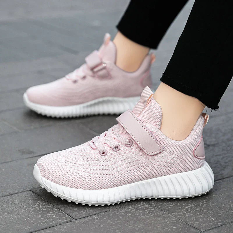 Rosa Prinzessin Tennis Turnschuhe für Kinder, Atmungsaktive Sport- und Outdoorsneaker