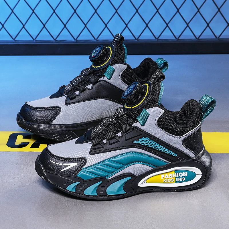 Neuankömmling Kinderschuhe, Bequeme Mädchen- und Jungen Sportschuhe, Atmungsaktive Leder Outdoor-Turnschuhe