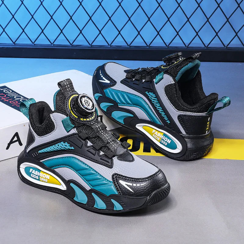Neuankömmling Kinderschuhe, Bequeme Mädchen- und Jungen Sportschuhe, Atmungsaktive Leder Outdoor-Turnschuhe