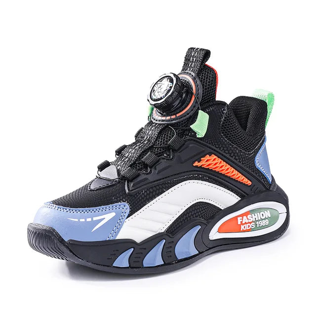 Neuankömmling Kinderschuhe, Bequeme Mädchen- und Jungen Sportschuhe, Atmungsaktive Leder Outdoor-Turnschuhe