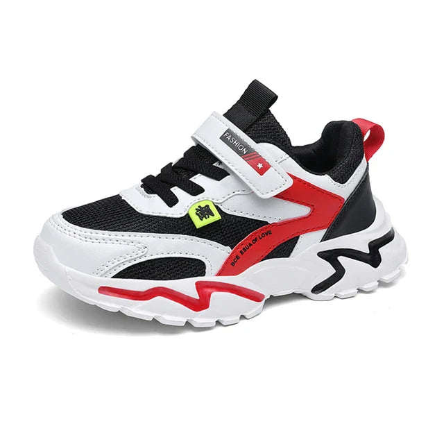 Atmungsaktive Leder-Sportschuhe für Jungen, Komfortable Turnschuhe für Kinder