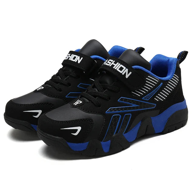 Kinder Mode Turnschuhe, Bequeme Leder Laufschuhe für Jungen
