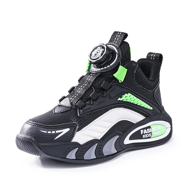 Neuankömmling Kinderschuhe, Bequeme Mädchen- und Jungen Sportschuhe, Atmungsaktive Leder Outdoor-Turnschuhe