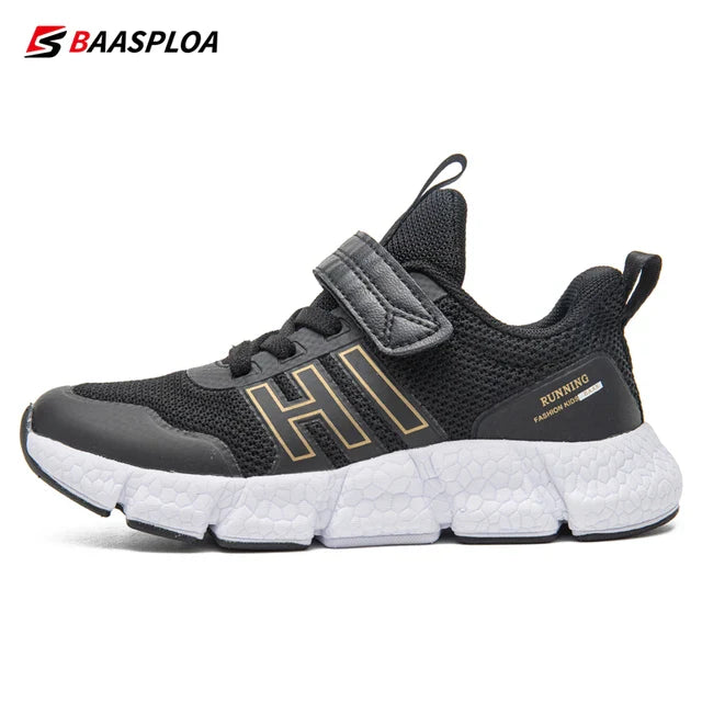 Baasploa Kinder Laufschuhe, Atmungsaktive Frühling Sportschuhe für Jungen und Mädchen