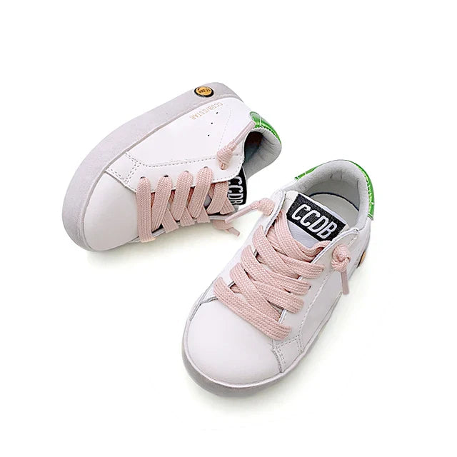 Benutzerdefinierte Turnschuhe für Baby-Mädchen, Glitzernde Stern-Sportschuhe