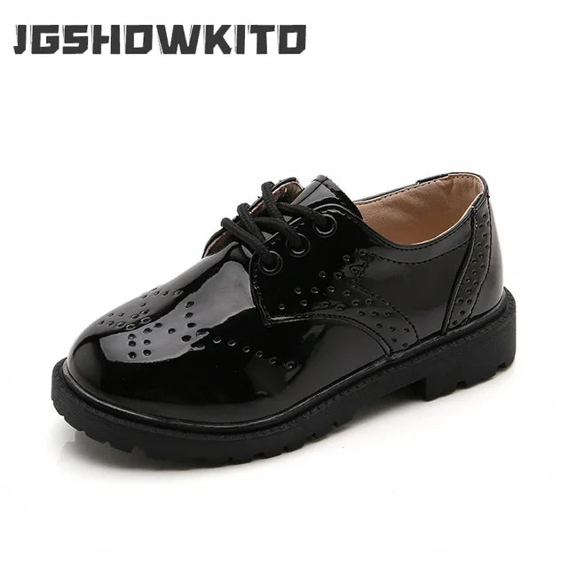 Mode Kinder Turnschuhe im Britischen Stil, PU Leder Schuhe für Jungen und Mädchen